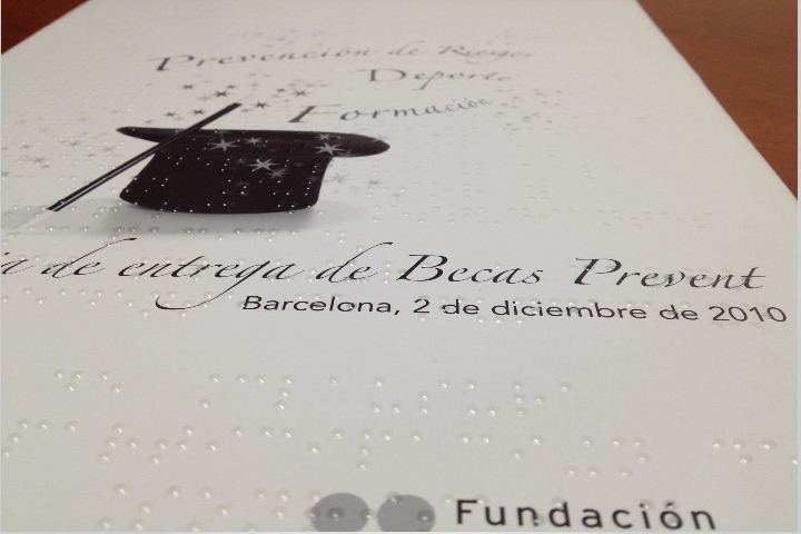 Imagen Braille Becas Fundación Prevent